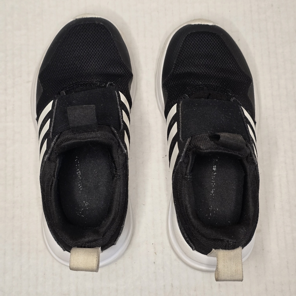 adidas ActiveRide 2.0 Running Shoes Kids Size 12K Black White Slip-On Sneakers - Picture 6 of 10